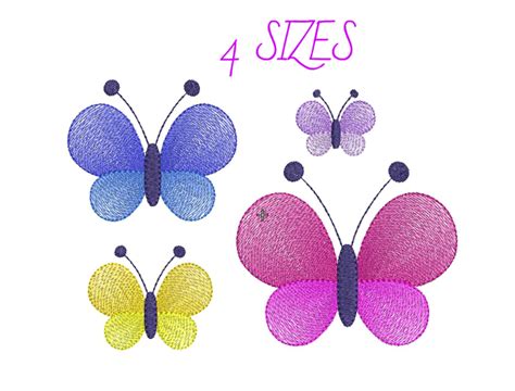 Butterflies Machine Embroidery Design Butterfly Mini Embroidery Design