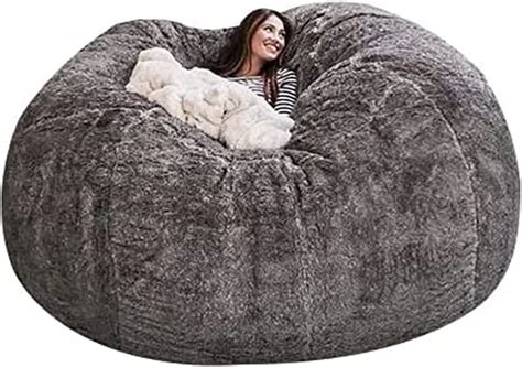 Giant Bean Bag Chair Ft Adult Bean Bag Chair Cover Extra Largea Fluffy Bean Bag For Room No