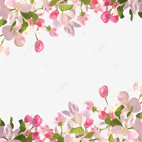 Realistic Spring Flowers Background Spring Flowers Png And Psd File