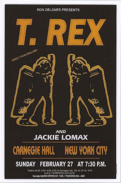 T Rex Poster Vintage Concert Posters Music Concert Posters Band
