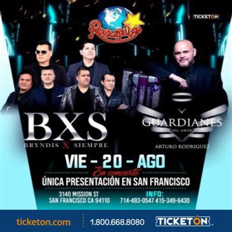 Bxs Y Guardianes Del Amor Roccapulco Tickets Boletos San Francisco