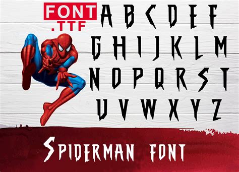 Spiderman Font Instant Download - Etsy