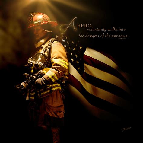Firefighter Art for Sale | Firefighter Gift | No Greater Love Art