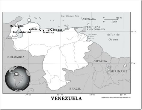 Mapa Físico Mudo De Venezuela Mapa De Ríos De Venezuela National