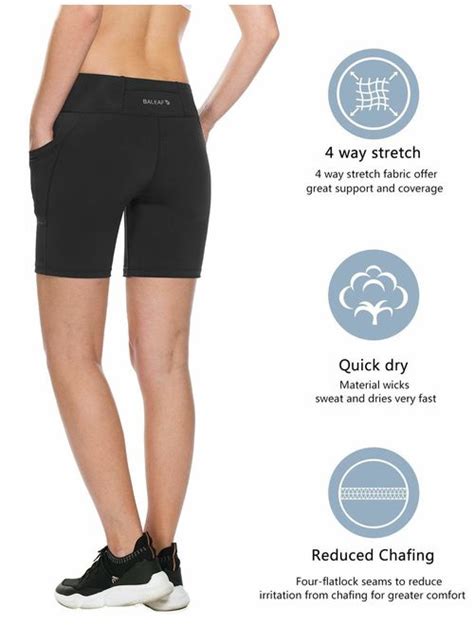 Buy Baleaf Womens 7 Inches Compression Running Shorts Spandex Workout