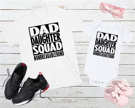 daddy daughter matching shirt dad daughter squad shirt etsy