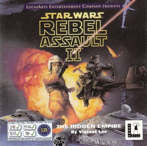 Star Wars Rebel Assault Ii The Hidden Empire 1995 Box Cover Art