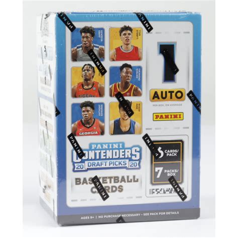 2020 Panini Contenders Draft Picks Basketball Card Blaster Box With 7 Packs Pristine Auction