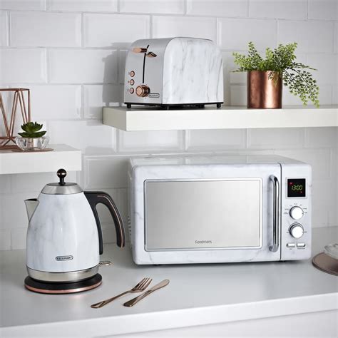Goodmans Marble Effect Microwave Kitchen Appliances Bandm