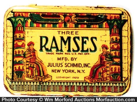 Antique Advertising Ramses Condom Tin Antique Advertising