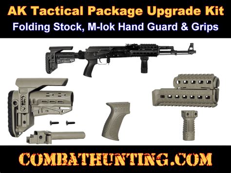 Akmkfde Ak 47 Tactical Package Upgrade Kit Folding Stock M Lok Hand