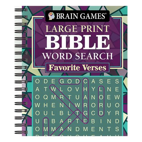 Brain Games Large Print Bible Word Search Favorite Verses Pilbooks