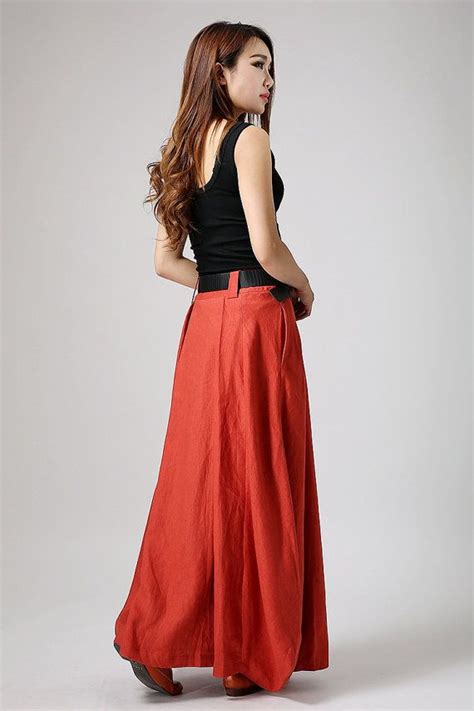 Long Linen Skirt Maxi Linen Skirt Linen Skirt Long Lagenlook Skirt Asymmetrical Skirt Long
