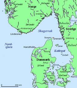 Danmark, officielt kongeriget danmark, er et land i norden og en suveræn stat, der ligger som den sydligste af de skandinaviske nationer, sydvest for. Kattegat - Wikipedia, den frie encyklopædi