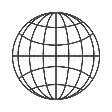 Line Drawing Of Globe At Explore Collection Of