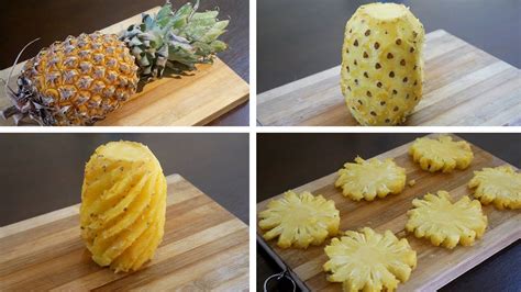 How To Cut Pineapple Without Waste Quickly Pineapple Hacks
