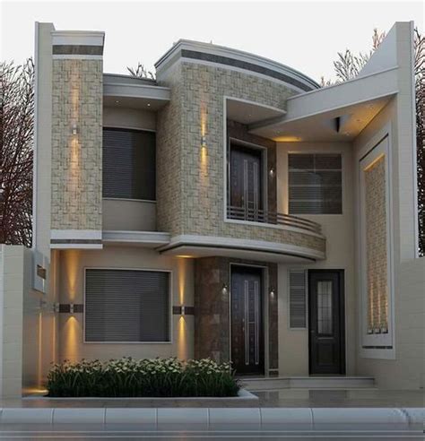 Best 60 Modern House Front Facade Design Exterior Wall