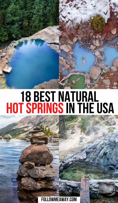 18 Coolest Natural Hot Springs In The Usa Hot Springs Paradise