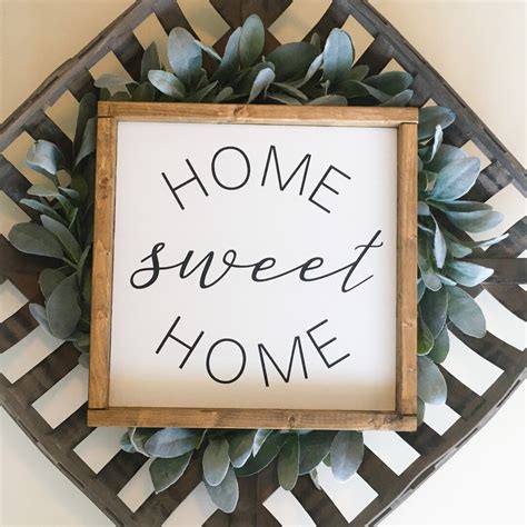 Home Sweet Home Sign Home Sign Living Room Sign Entryway Sign Mantel