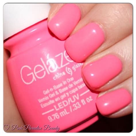 Notd China Glaze Gelaze In Shocking Pink Nails Neon Nail Polish