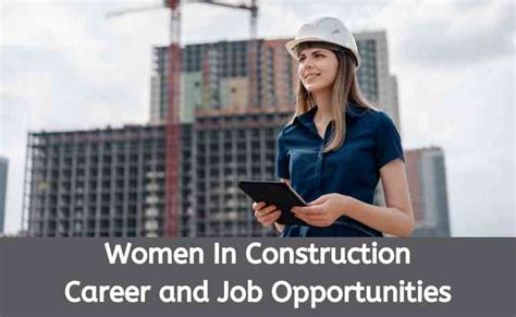 Women In Construction Career And Job Opportunities