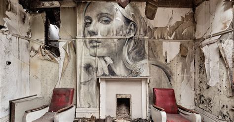 Striking Large Scale Portraits In Dilapidated Buildings By Artist RONE