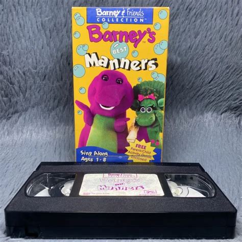 BARNEY FRIENDS Collection Best Manners VHS Video Tape Lyons Sing Along Songs PicClick