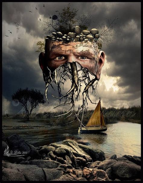 Items Similar To Face Your Roots Surreal Digital Art Print On Etsy