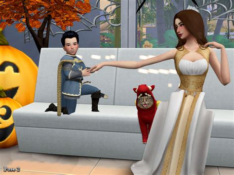 The Sims Resource Adorable Halloween Pose Pack