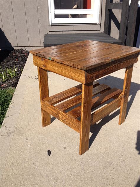 We did not find results for: My first end table made out of pallets. Time to make a few ...
