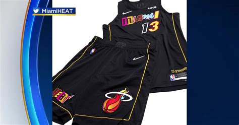 Miami Heat Unveil Mashup Uniform Cbs Miami
