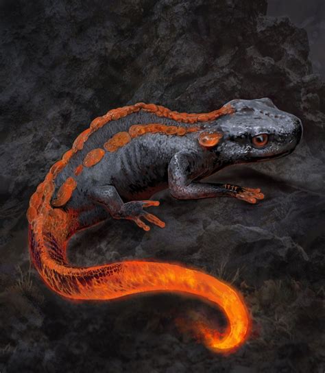 Salamander2 Denis Rutsky Conceito Criatura De Arte Criaturas