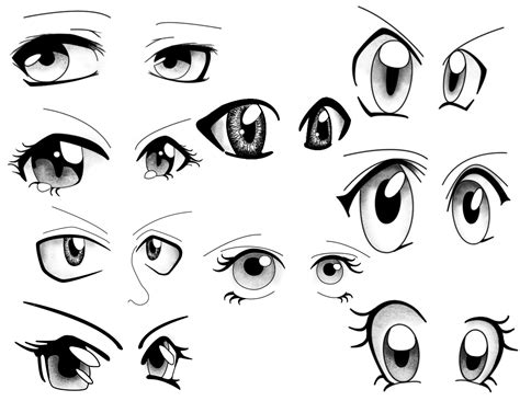 Cartoon Eyes Mix And Match To Create Your Own Cartoons Манга глаза