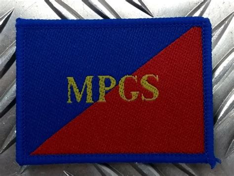 Genuine British Army Mpgs Military Provost Guard Service Trf Patch