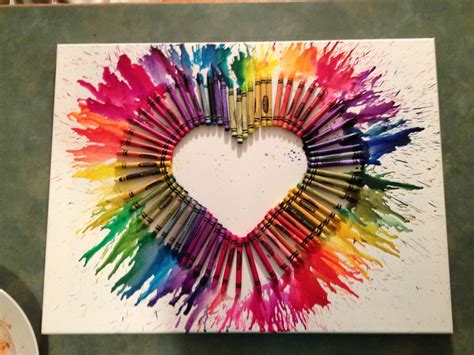 Crayon Art Arts And Crafts Project Favorite Crafts Pinterest Crayon Art Crayons And