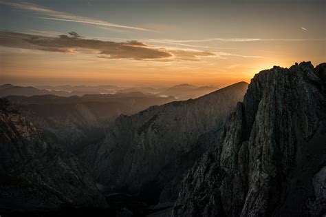 Wallpaper Mountain Peak Sunset Austria Hd Widescreen High