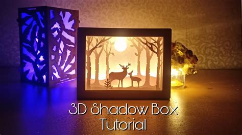 Diy 3d Papercut Shadow Box Paper Light Box Shadow Box Tutorial