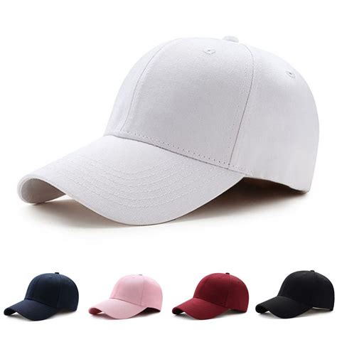 2019 Brand New Men Women Plain Curved Sun Visor Baseball Cap Hat Solid