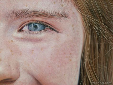 Realistic Face Acrylic Painting By Simon Hennessey 20