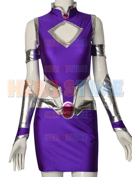 starfire spandex suit teen titans superhero cosplay costume