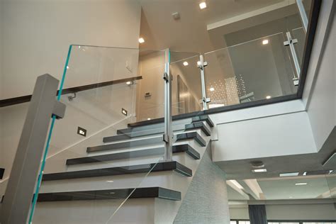Glass Railing With Floating Stairs Viewrail