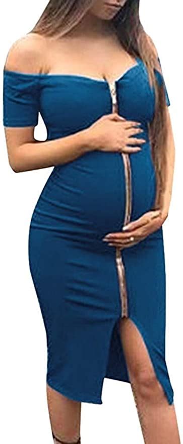 Maternity Dress Pregnant Women Dress Pregnant Maternity Care Solid