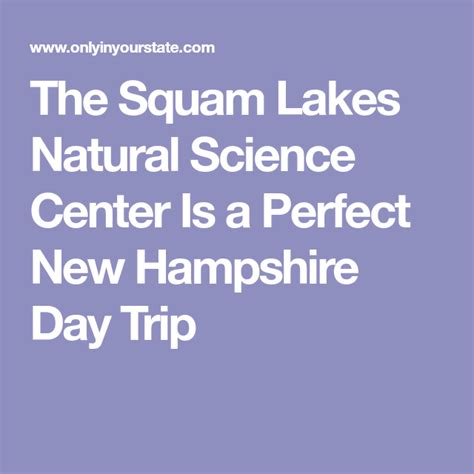 Squam Lakes Natural Science Center Is A Wildlife Park In New Hampshire
