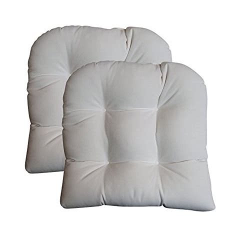 Wicker chairs come in all shapes and sizes. Set of 2 - Universal Tufted U-shape Cushions for Wicker ...