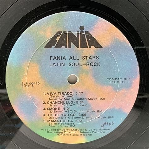 Fania All Stars Latin Soul Rock Lp Fania Waxpend Records