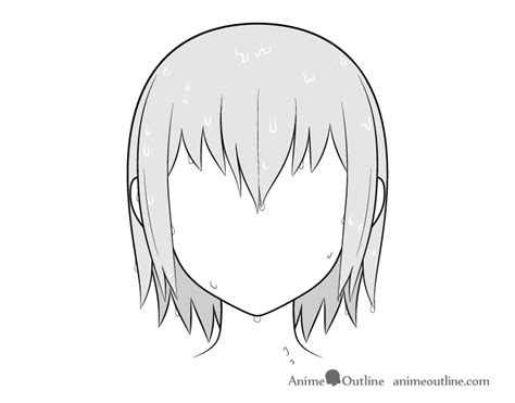 How To Draw Wet Anime Hair Step By Step