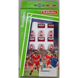 The logo of hamburger sv is featureless being only a 45 degree angled white and black square inside a blue colored 1919 the club is renamed as hamburger sv. LW786. HAMBURGER SV. Mid 90's LW Team, numbered box.