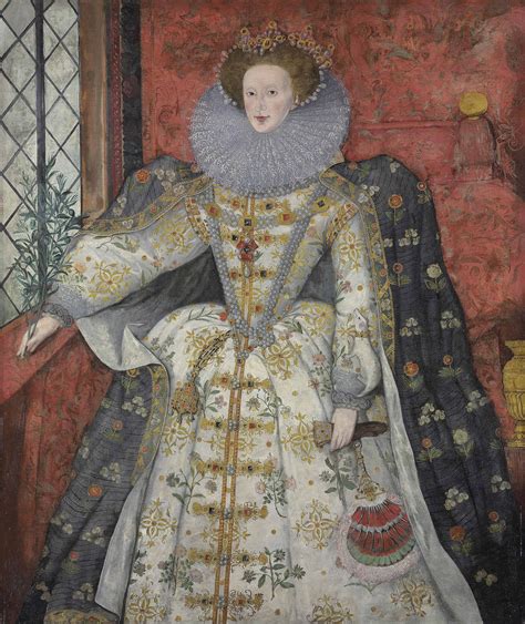English School Circa 1585 1590 Portrait Of Queen Elizabeth I 1533