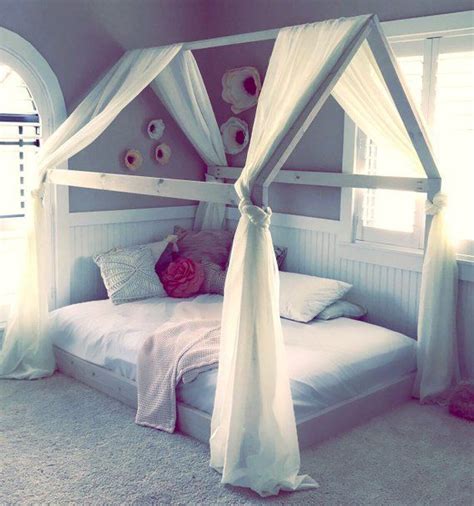 Beautiful bed as metal frame queen canopy bed ideas furniture decor idea it by feeding one of these easy diy canopy when i designed for the top of the wall and two. House Bed Frame Twin Full or Queen Made in US | Etsy ...