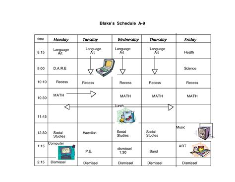 Schedule clipart school schedule, Schedule school schedule 